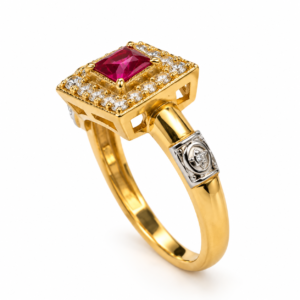 Anel de Formatura Premium 518 — Ouro 18k